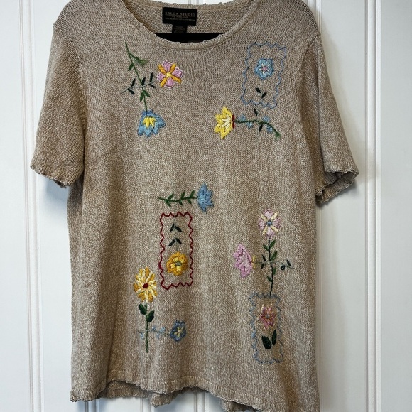 salon studio by haband Tops - Embroidered Salon Studio by Haband XL